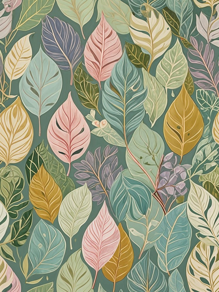 Pastel Leaf Party no1