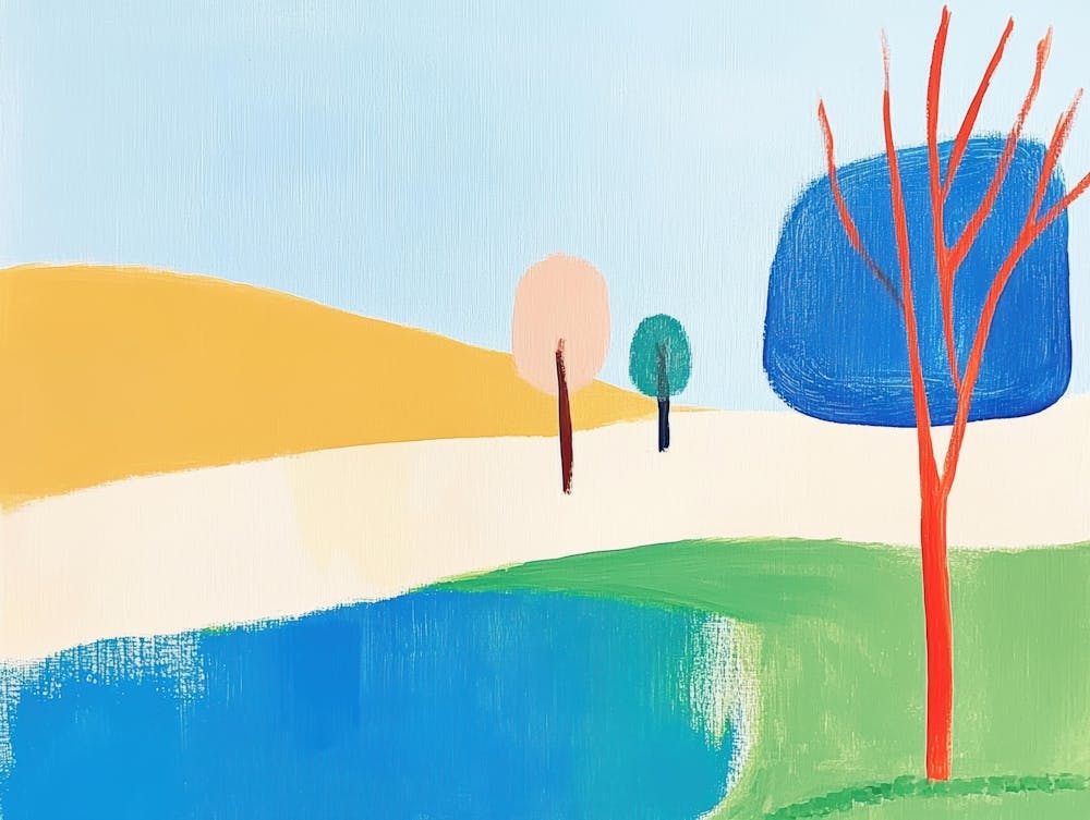 'Landscape With Trees' 1