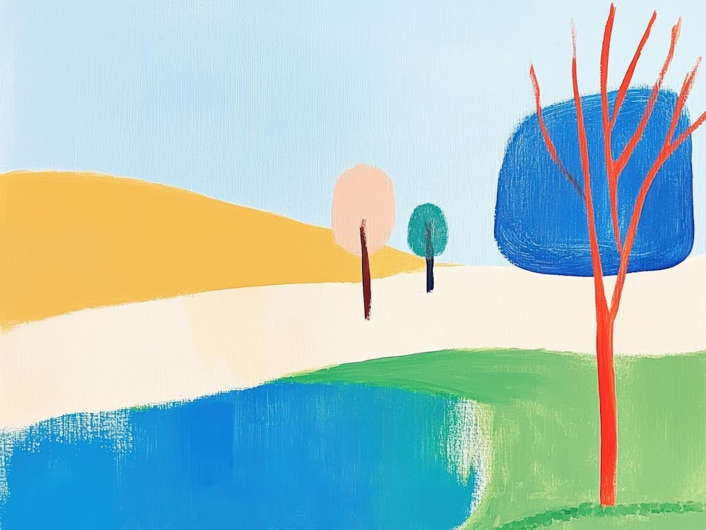 'Landscape With Trees' 1