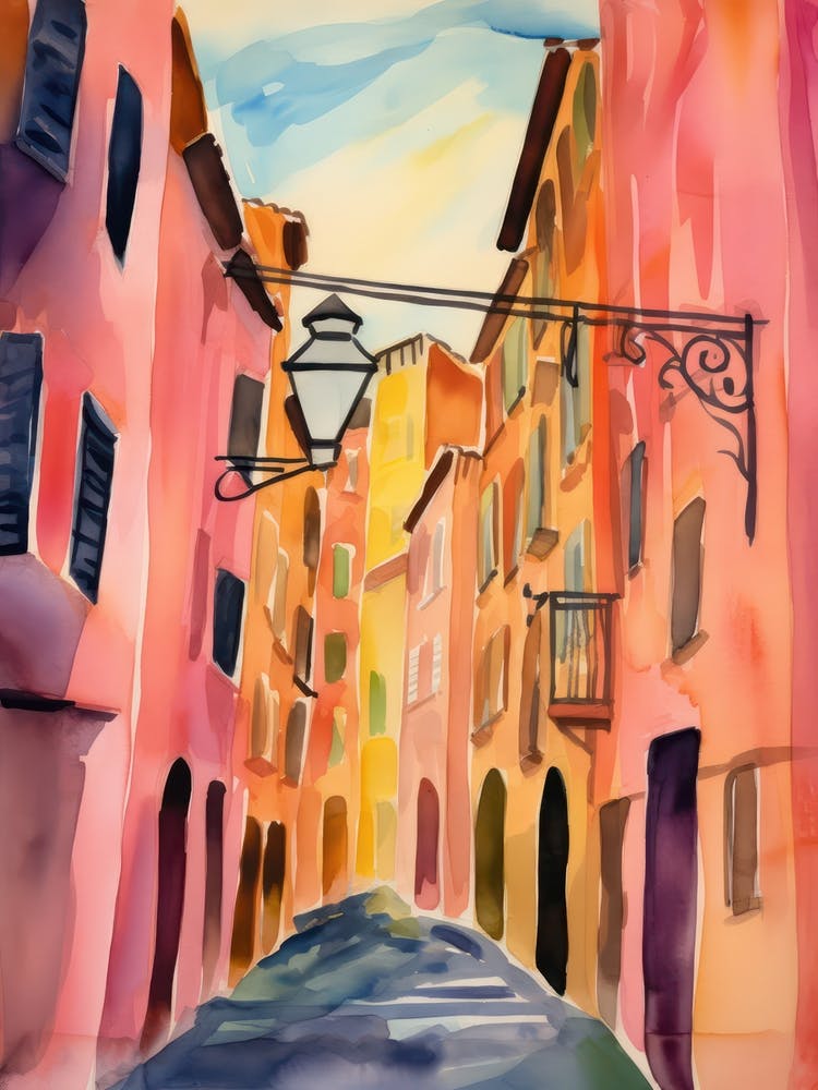 Parma, Italy Watercolour Streets 3
