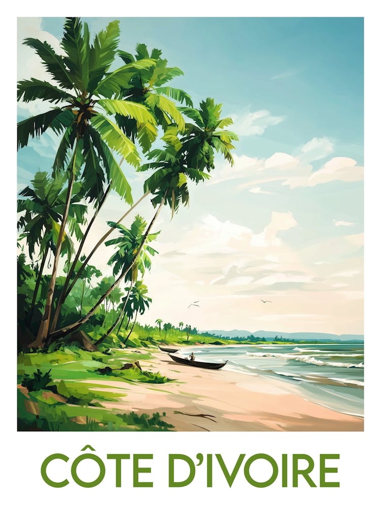 Affiche de voyage Côte D’Ivoire