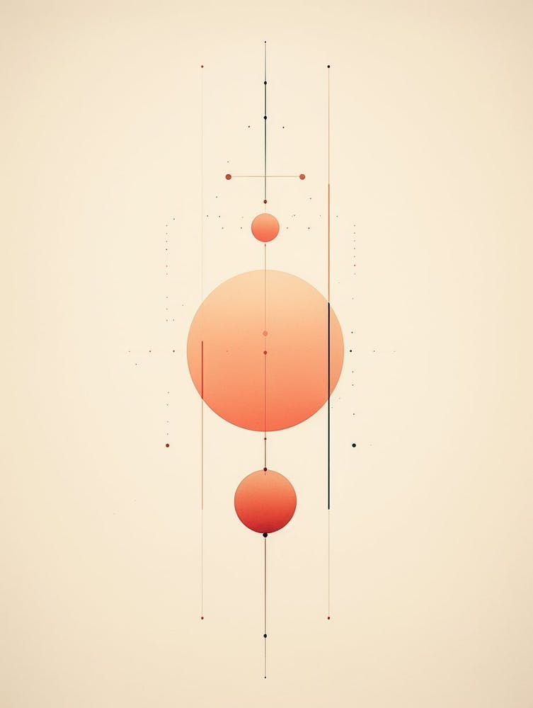 Minimalist Geometry Abstract Illustration 23