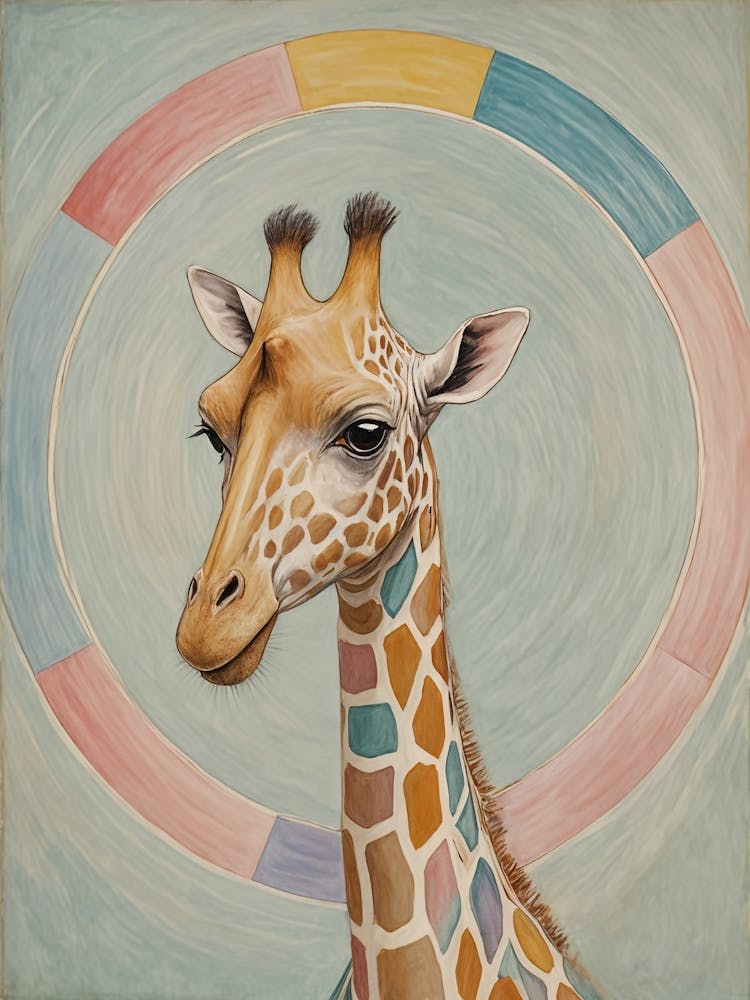Giraffe In Pastel no2