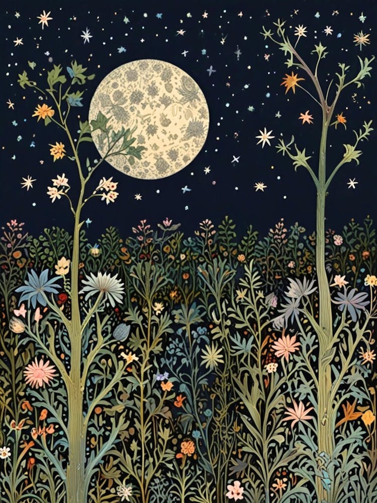 William Morris Moonlight In The Forest 88