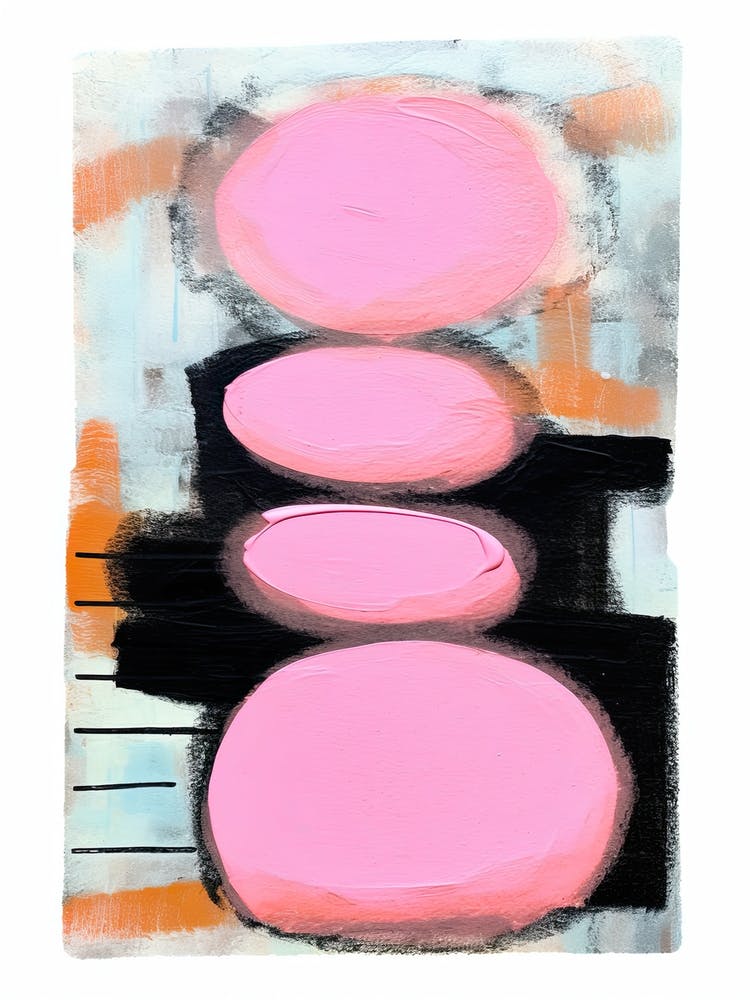 Pink Pop Painting Abstract 3