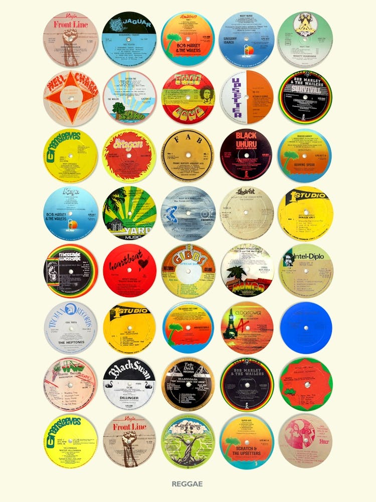 Reggae Vinyl Labels - Nostalgic Reggae Music