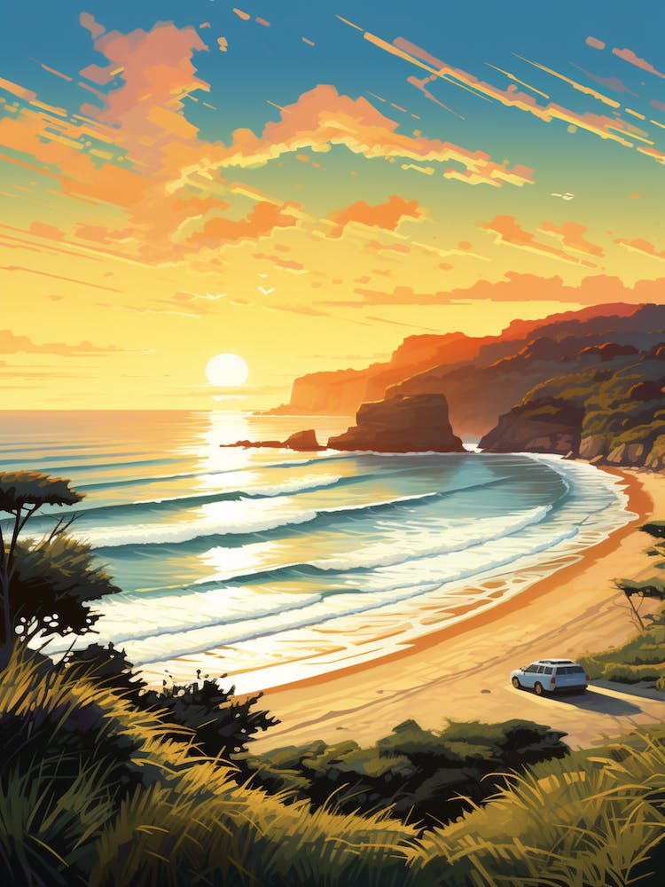 Painting That Depicts Cervantes Beach Australia 2