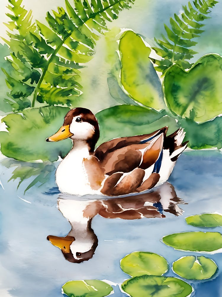Duck In The Pond 1