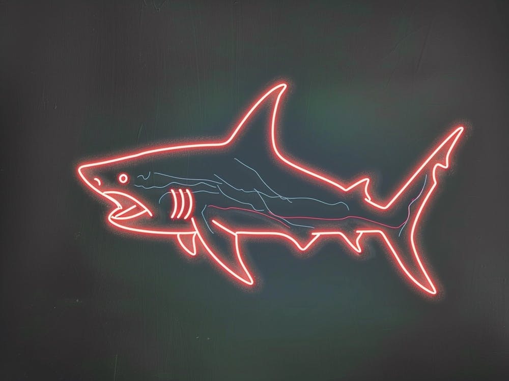 Neon Goblin Shark 7