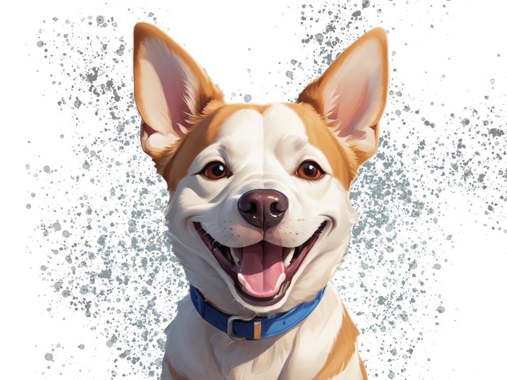 Portrait Of A Dog Smiling Chihuahua