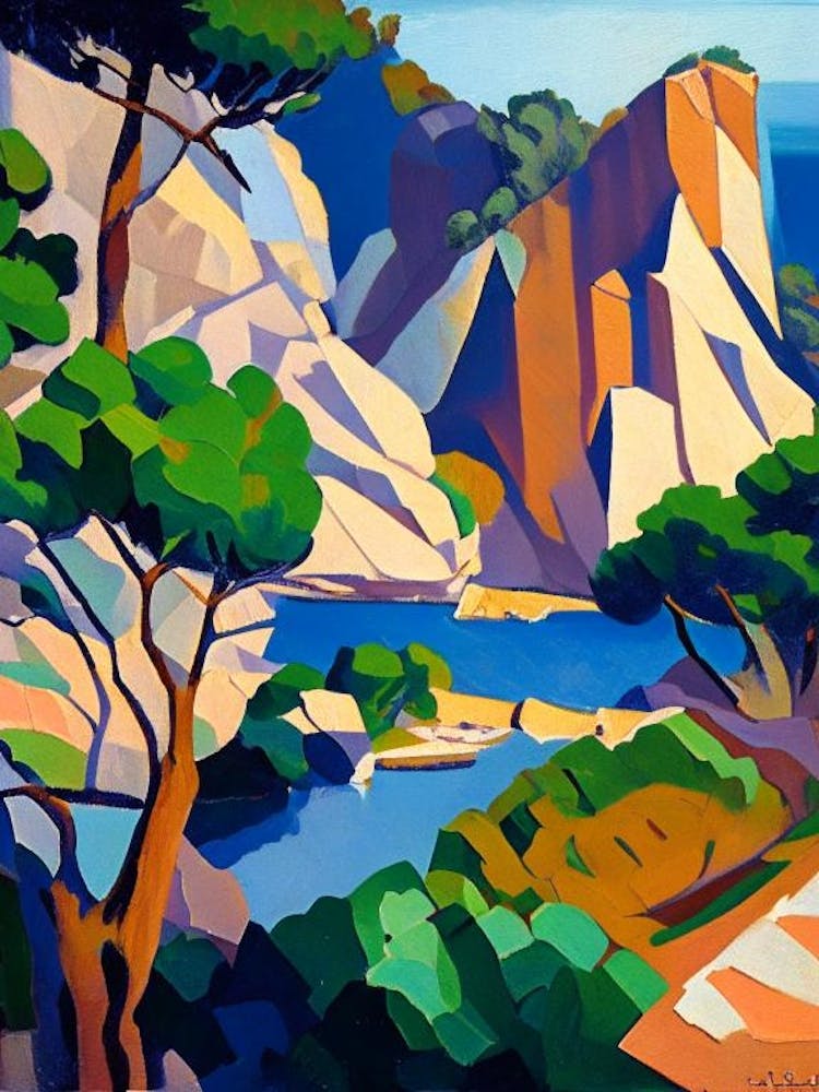 Calanques National Park France Cubo Futuristic