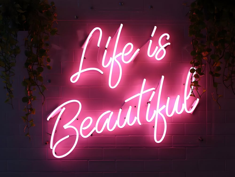 Life is Beautiful - Neon Glow Inspiration