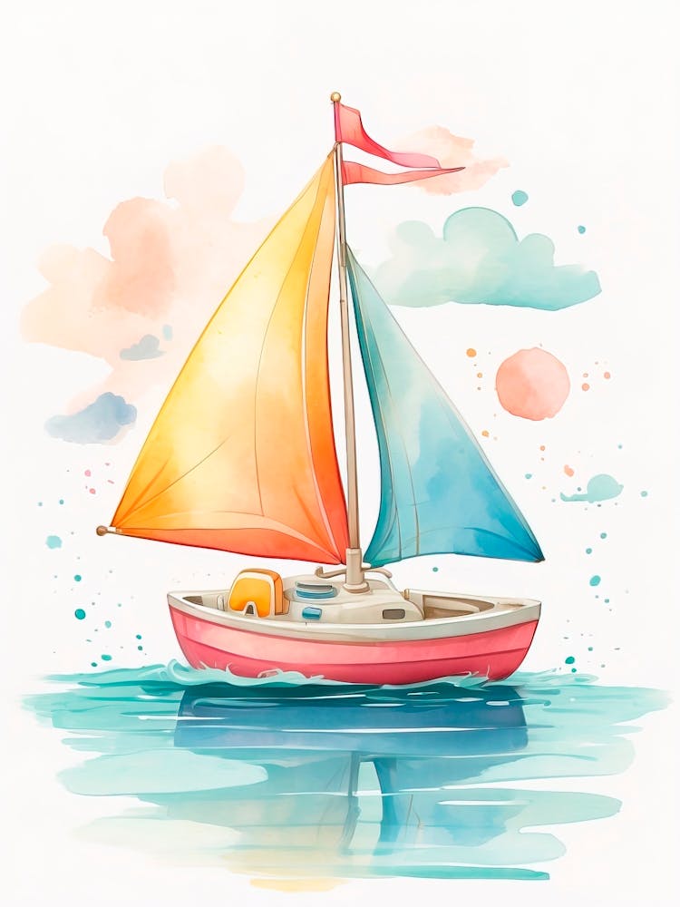 Watercolor Sailboat