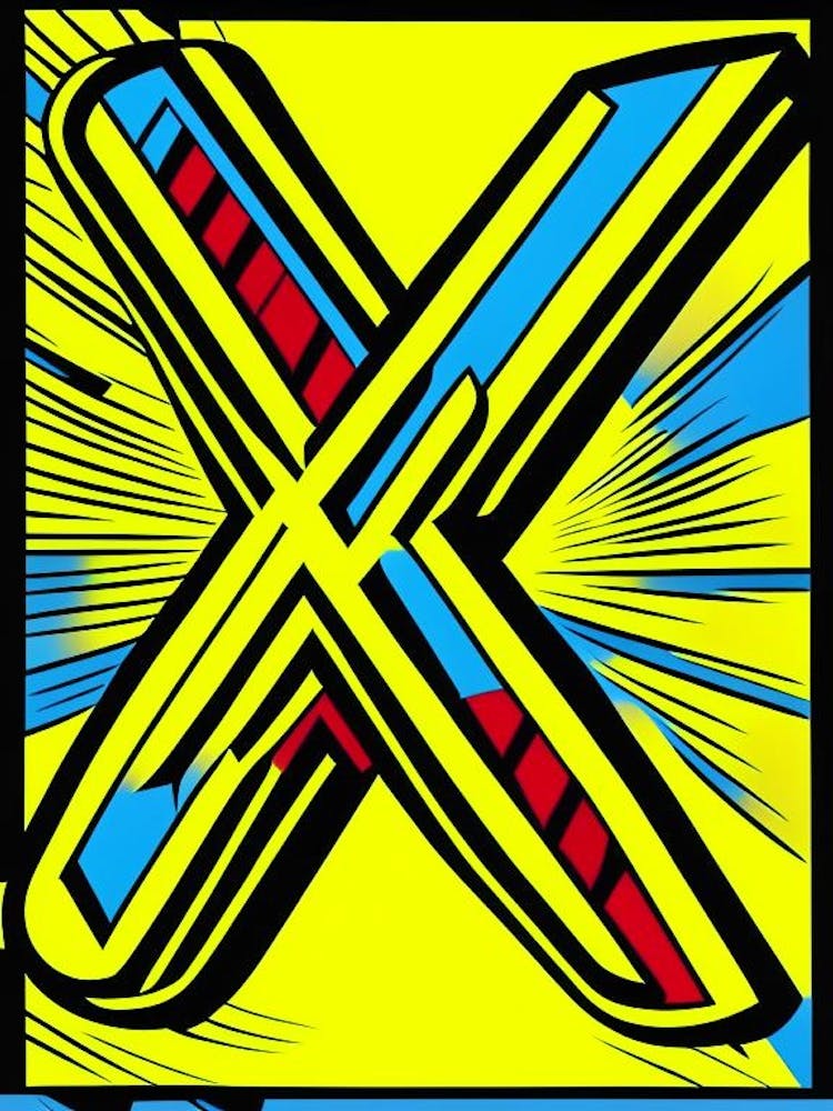 X   Letter, Alphabet Comic 2