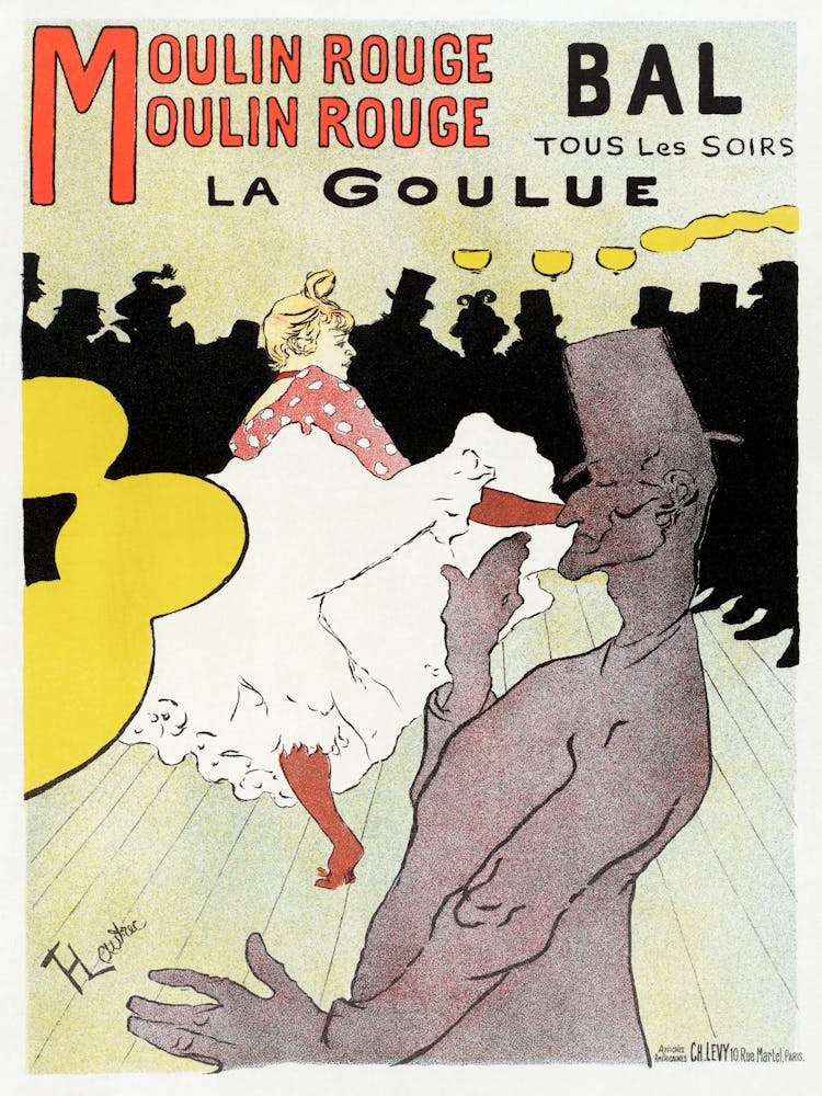 Affiche Pour Le Moulin Rouge La Goulue (1898), Henri de Toulouse-Lautrec