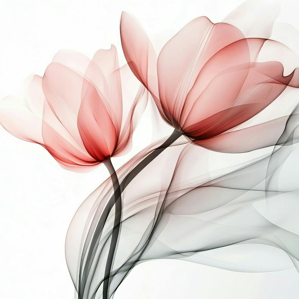 Pastel X Ray Icm Flowers 12