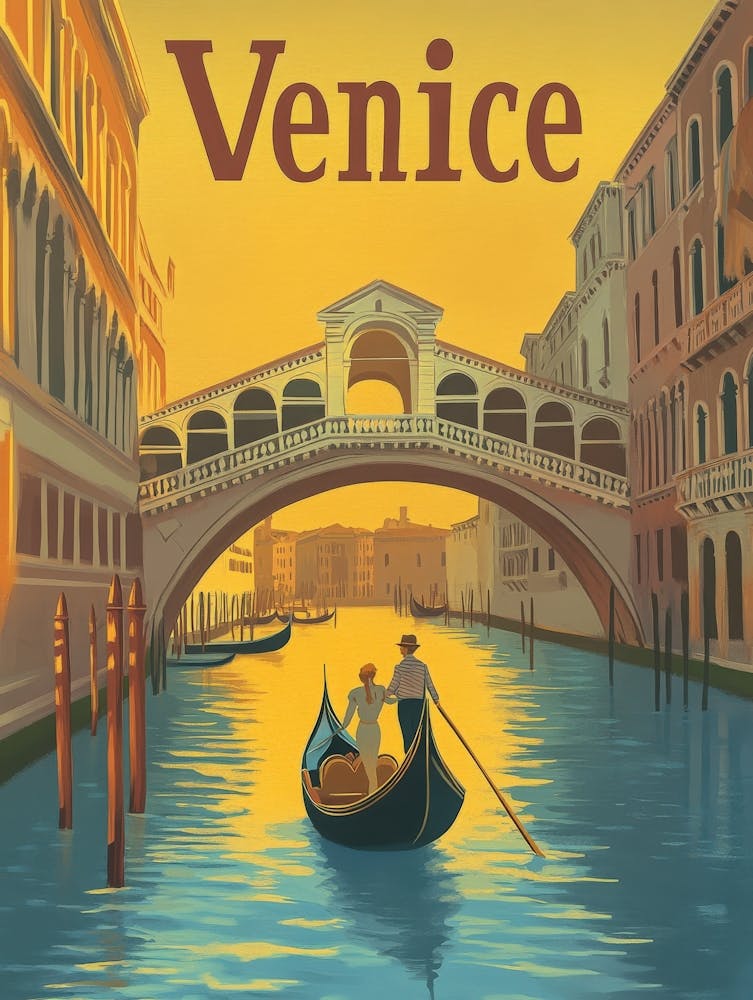 Aihrgdesign A Mid Century Modern Travel Poster For Venice Sho 9a6a3e9c E5a6 4773 9130 092e658a93ac 1