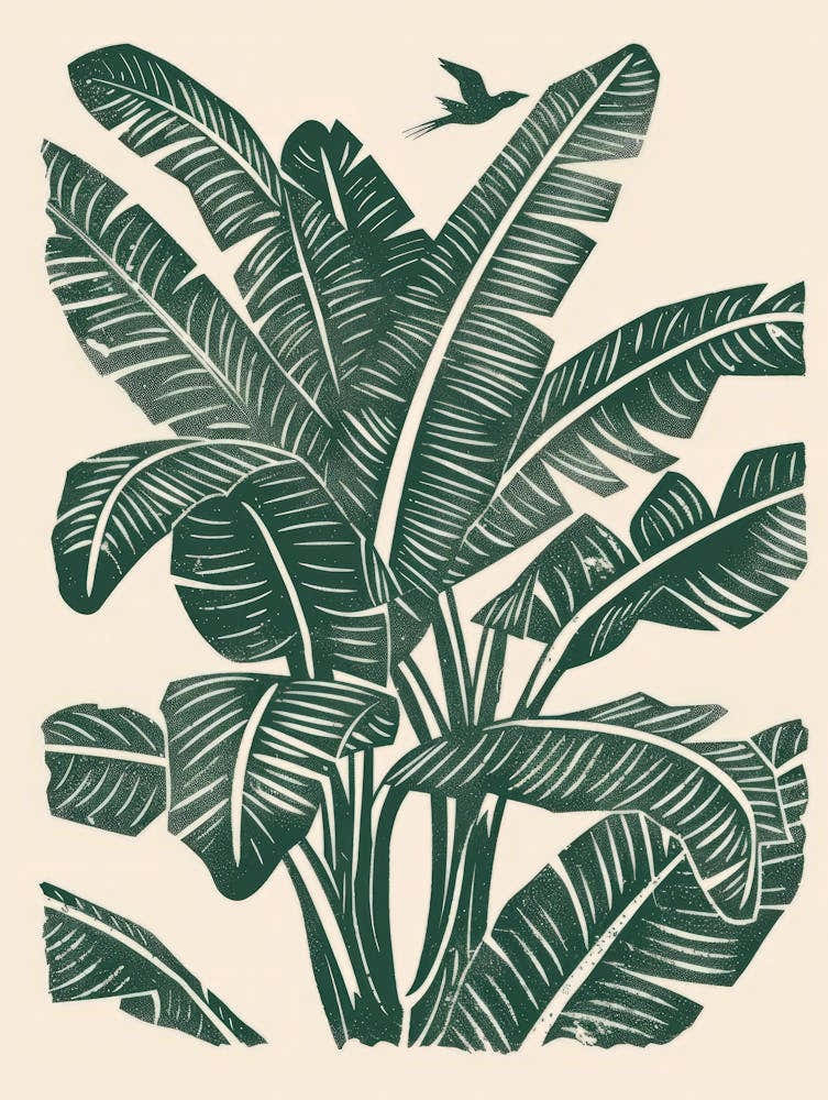 Banana Leaf Print