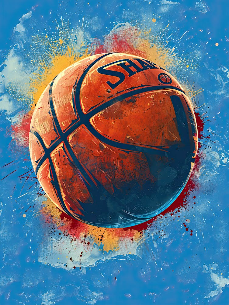 Basketball Ball Poster 6