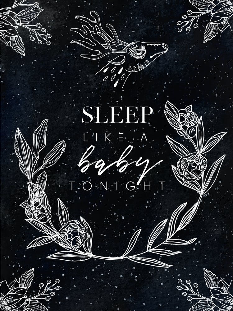 Schlaf wie ein Baby wie Nacht Leinwanddruck - Mysteriöses Luna Poster #5