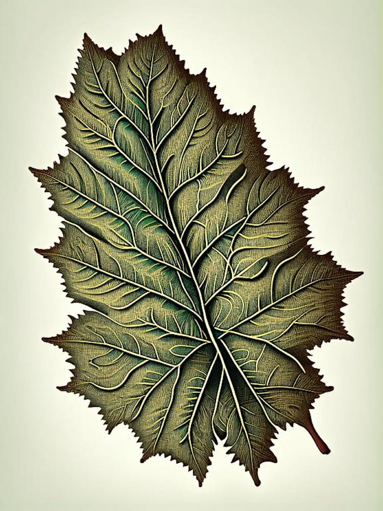 Elm Leaf Vintage Botanical 1