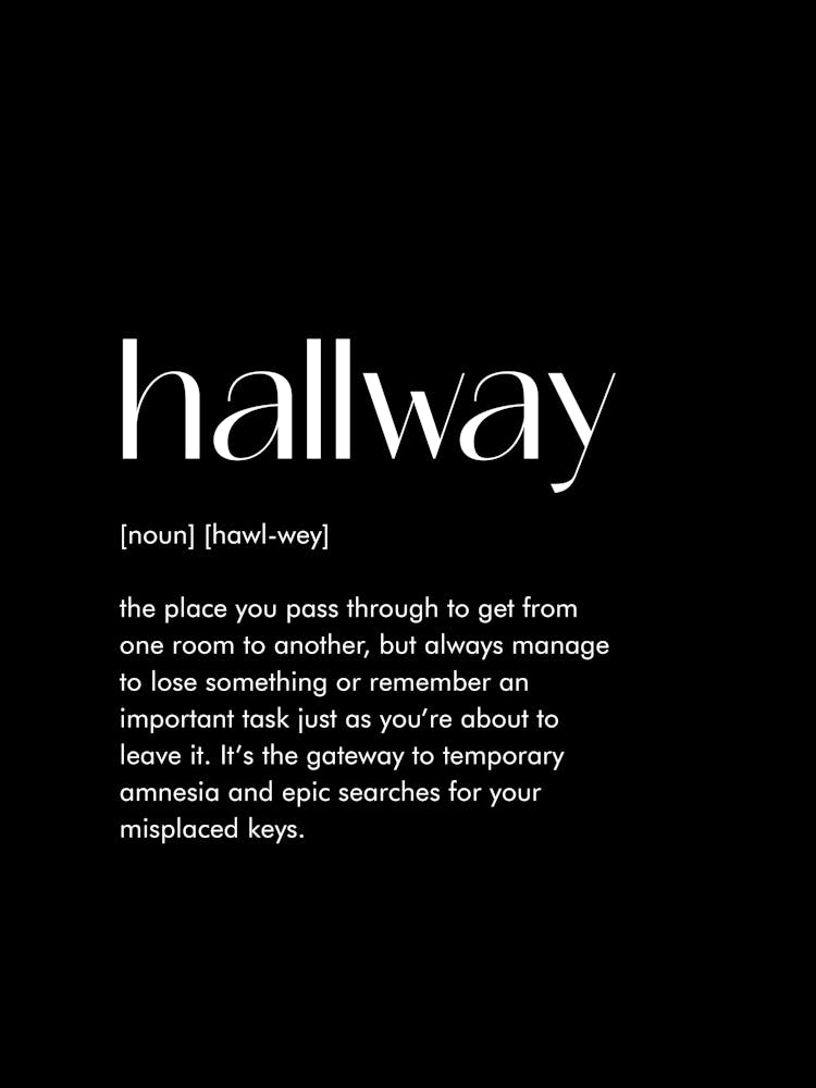 Hallway Definition Prints 04