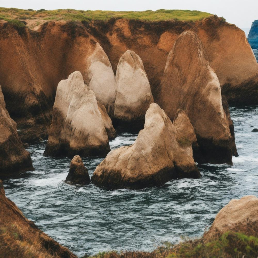 Rock Formations On The Coast