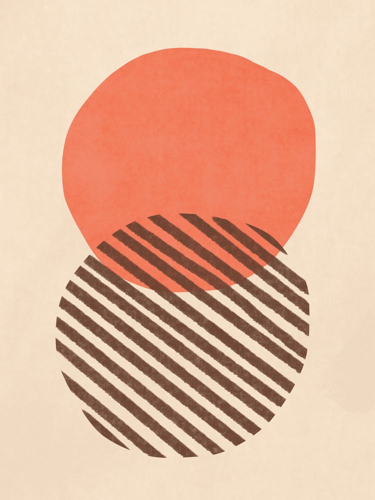 Boho Shapes Minimalist Abstract Print