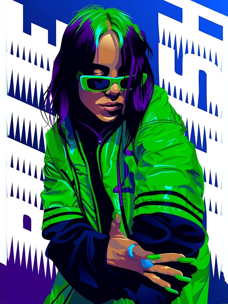 Billie Elish Blue Print