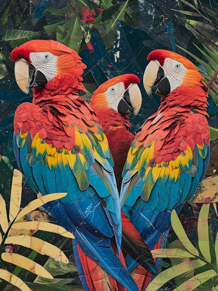 Kitsch Parot Collage 2