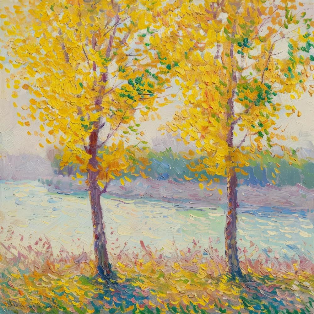 Three Trees By The River