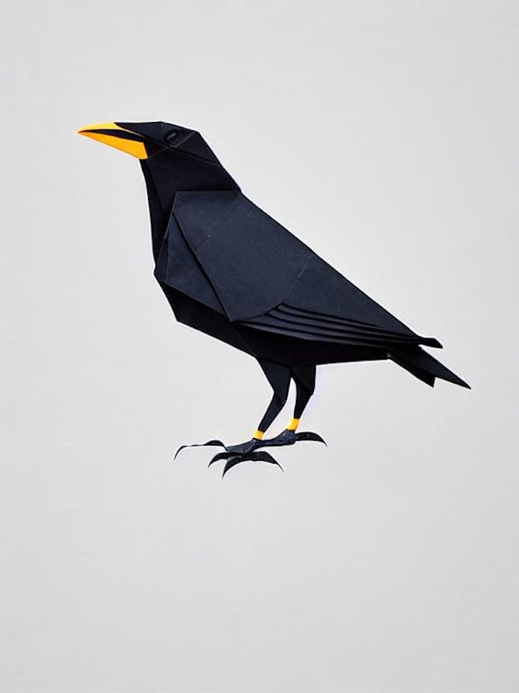 Raven Origami Bird