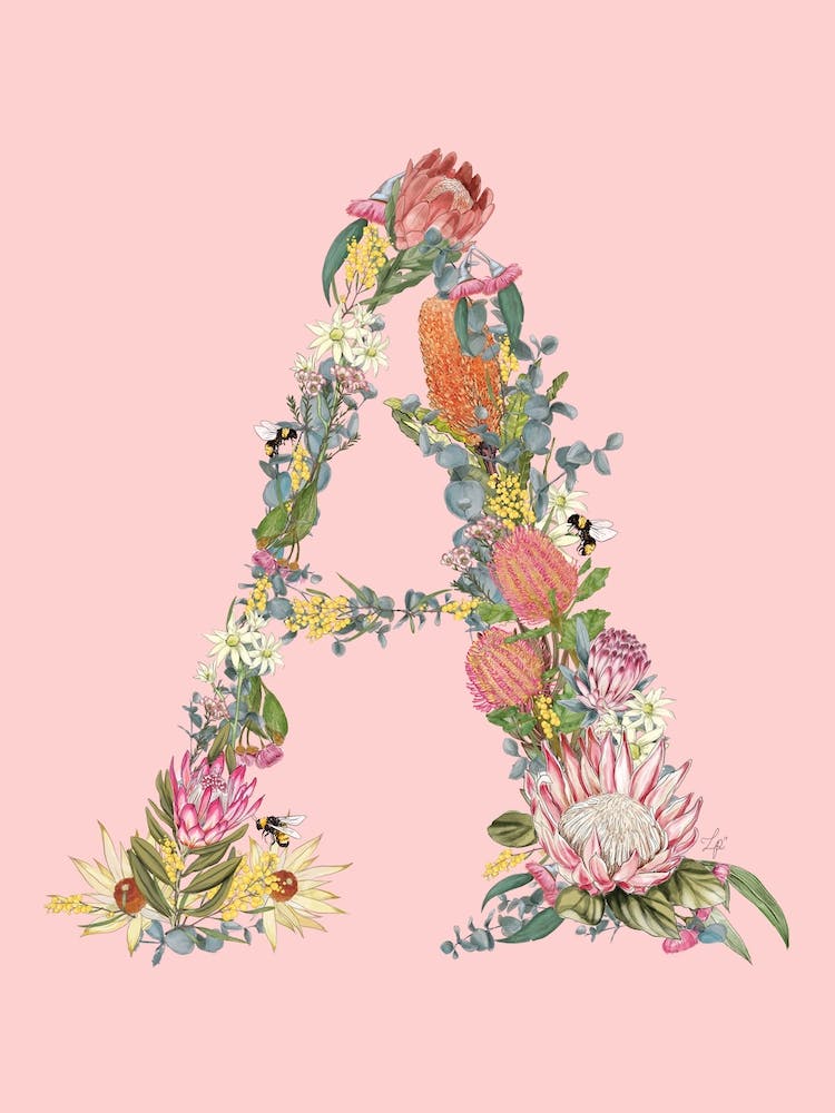 A Pink Alphabet Letter