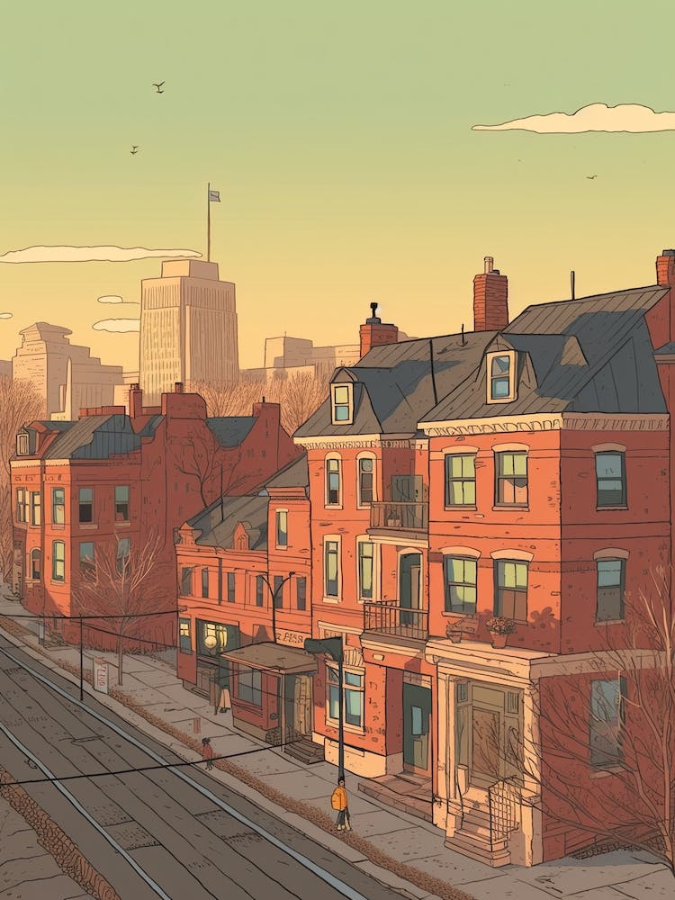 Toronto Canada Travel Illustration 2