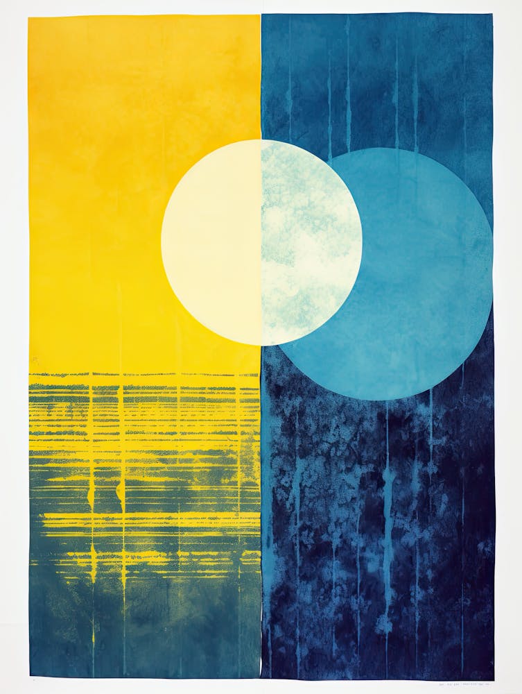 Solar Vortex Celestial Abstract Surrealism Art Print by Bauhaus ...