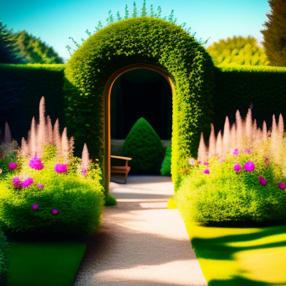 Into the garden. Beautiful garden