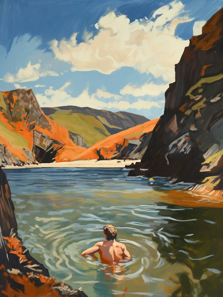 Wild Swimming At Llyn Cau Wales 1