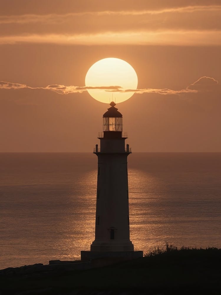 Lighthouse At Sunset 4