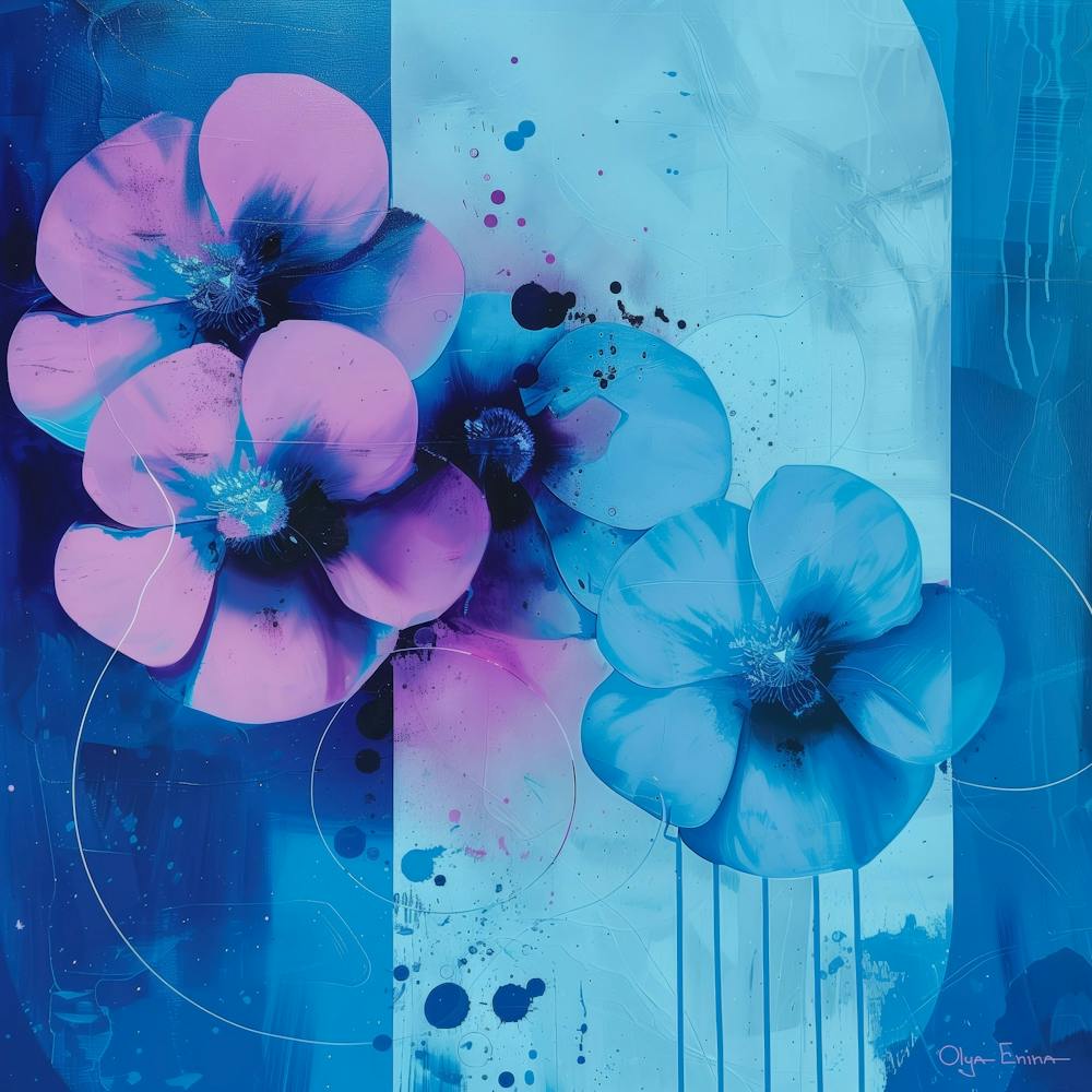 Twilight flowers 1