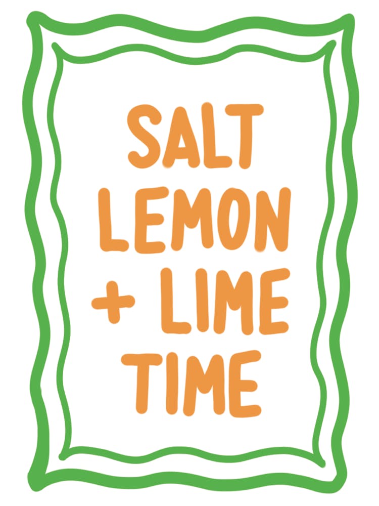 Salt Lemon And Lime Time Typography