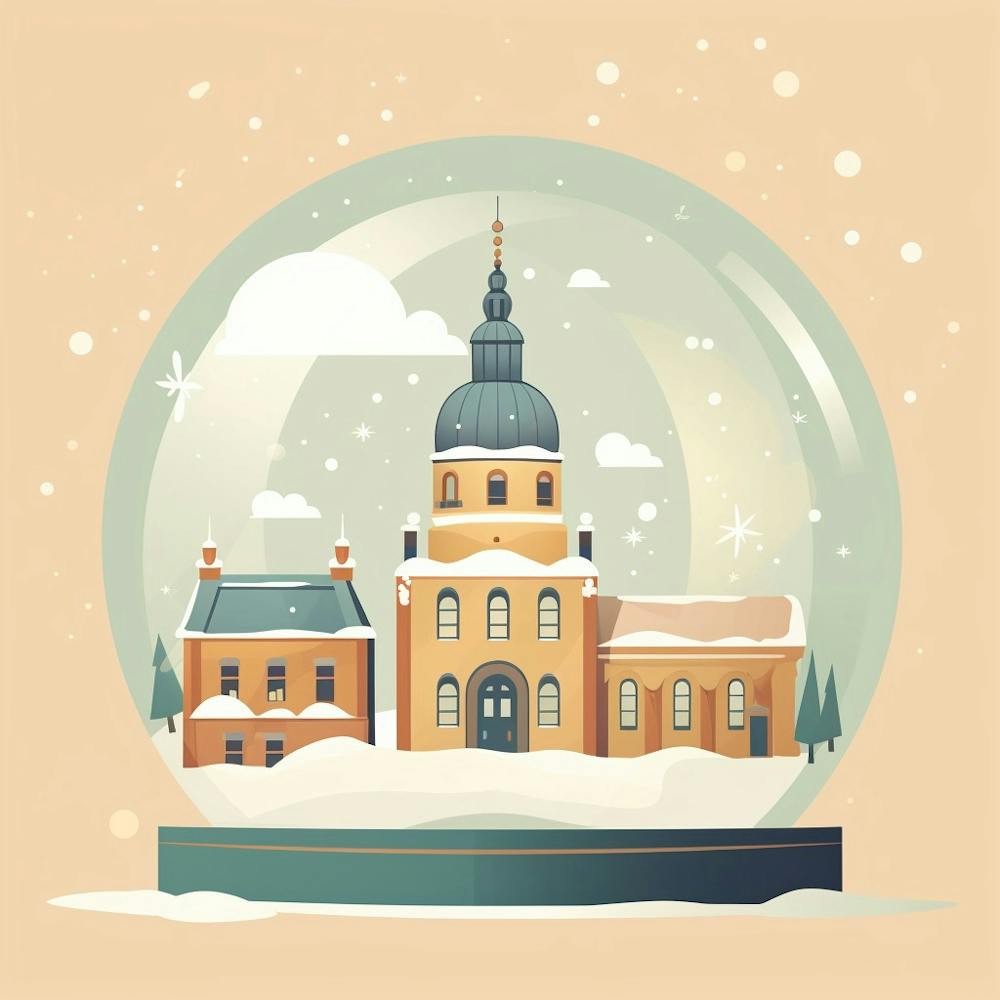 Kiruna Sweden 1 Snowglobe