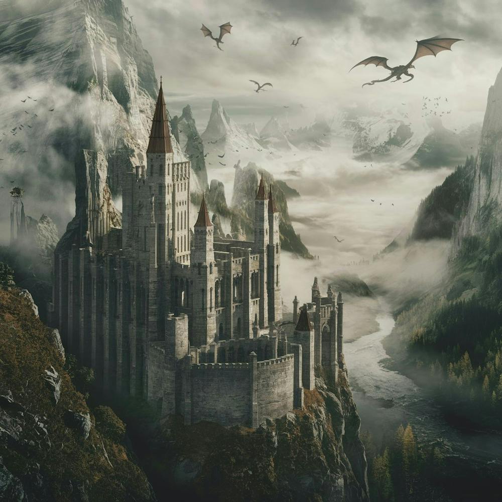 Ancient Castle in the Mountains