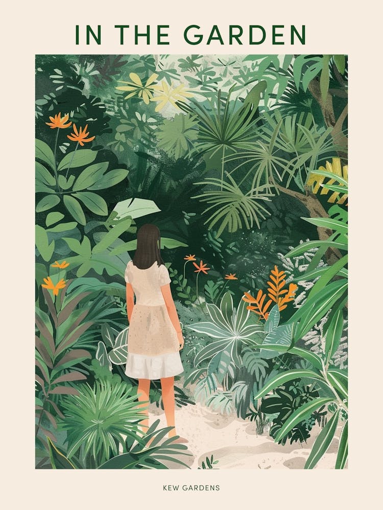 In The Garden Poster Kew Gardens England 1