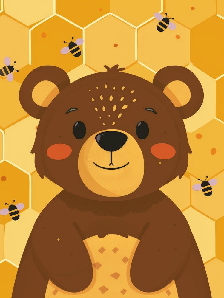 Teddybär mit Bienen