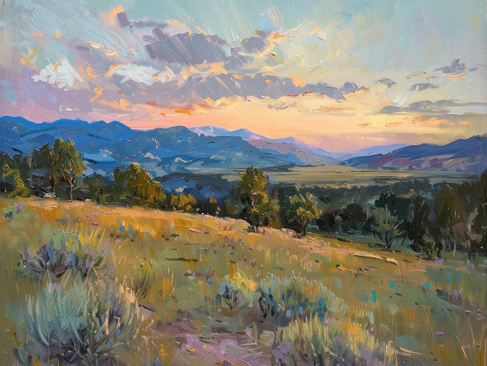 Western Sunset Landscapes Colorado 1
