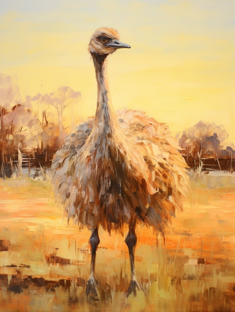 Bird Painting Emu 4