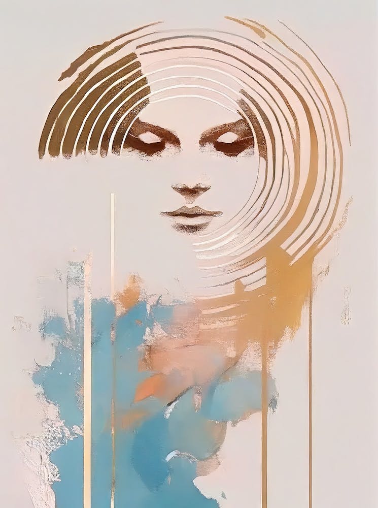 - Abstrakt Minimal Boho Strand 8