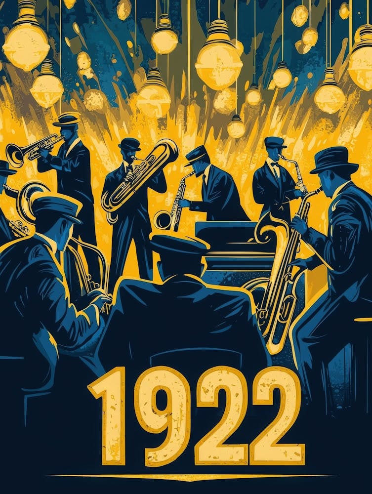 Aihrgdesign A Vintage Art Poster Celebrating The Jazz Age In