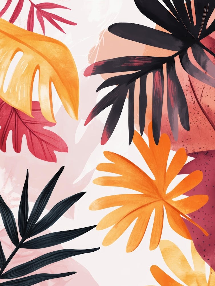 Watercolor Tropical Leaves 20