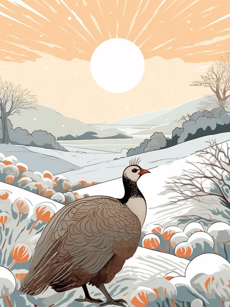 Winter Bird Painting Turkey 1